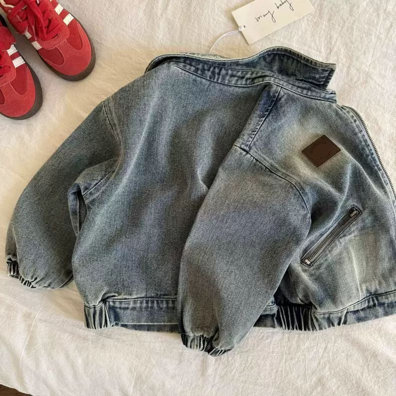Veste Denim de style coréen rétro pour enfants