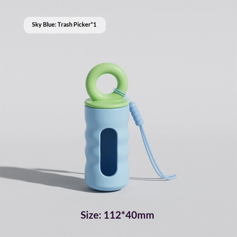 Dog walking pouch with poop bag dispenser to pick up after your dog