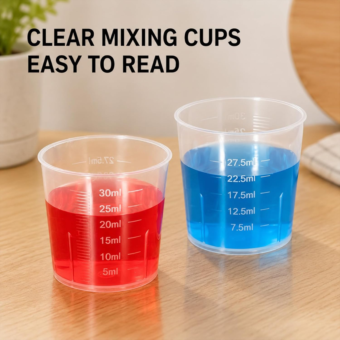 Mini tasses de mesure liquide