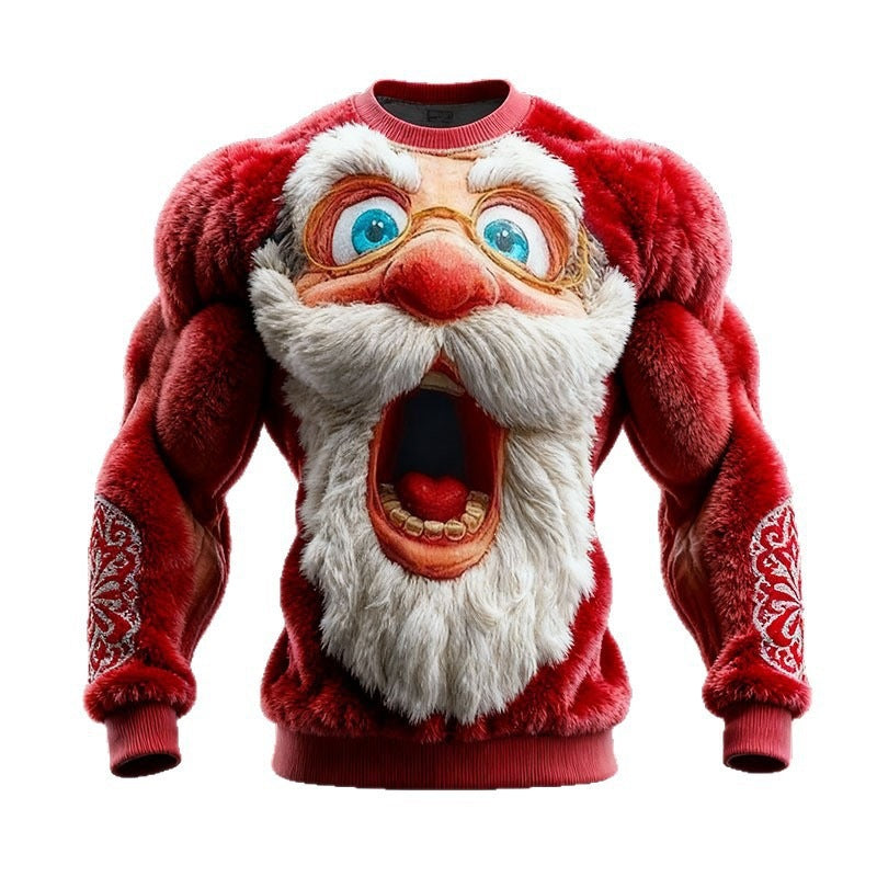 Modèle d'impression numérique 3D Sweat-shirt Flannel femme de Noël