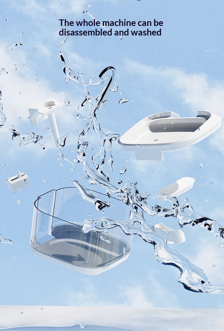 Grande capacité Entièrement transparent Automatique Circulant Fontaine d'eau filtrée pour animaux de compagnie