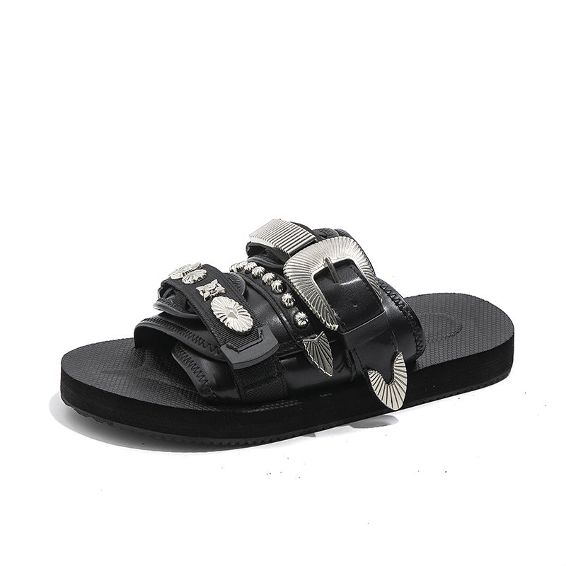 Pantoufles d'extérieur Casual Lightweight en argent