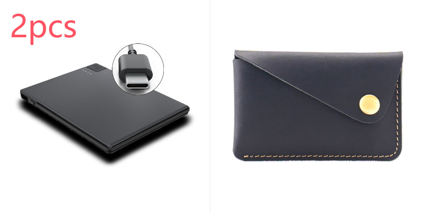 Portable compact ultra-mince avec alimentation mobile par câble