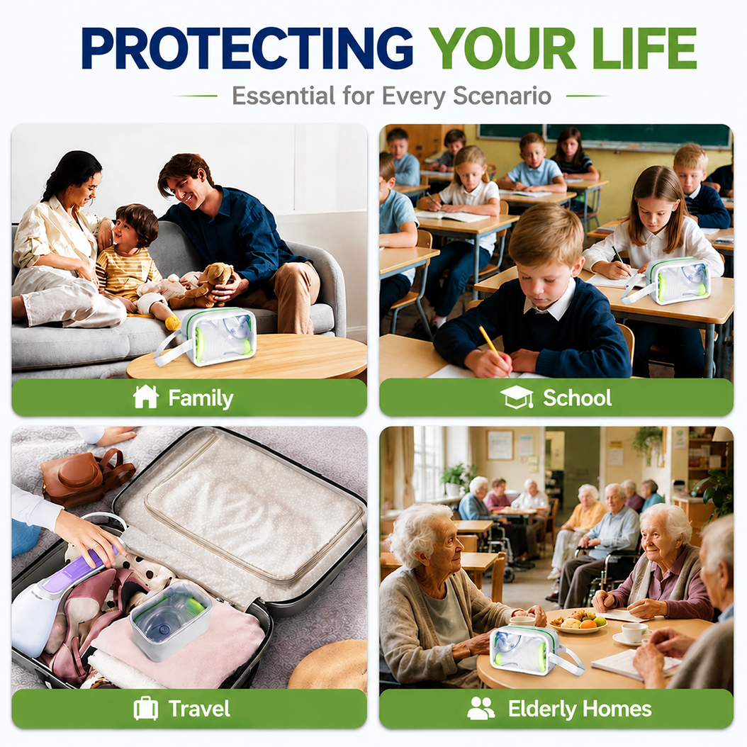 Dispositif anti-choc pour adultes et enfants Kit d'urgence d'aspiration d'air avec masques Eco-friendl