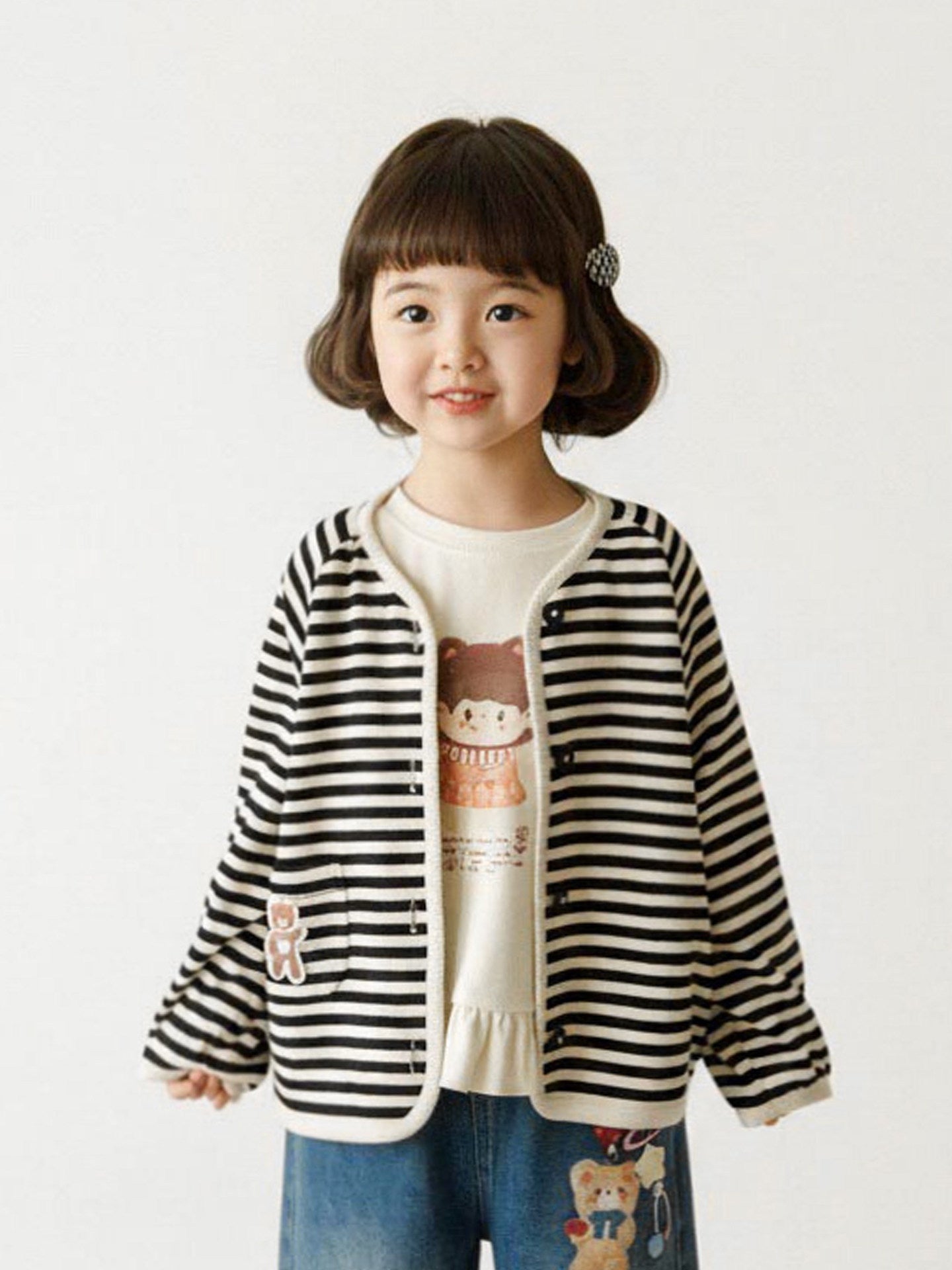 Enfants Double face en coton doux en coton doux et respirant
