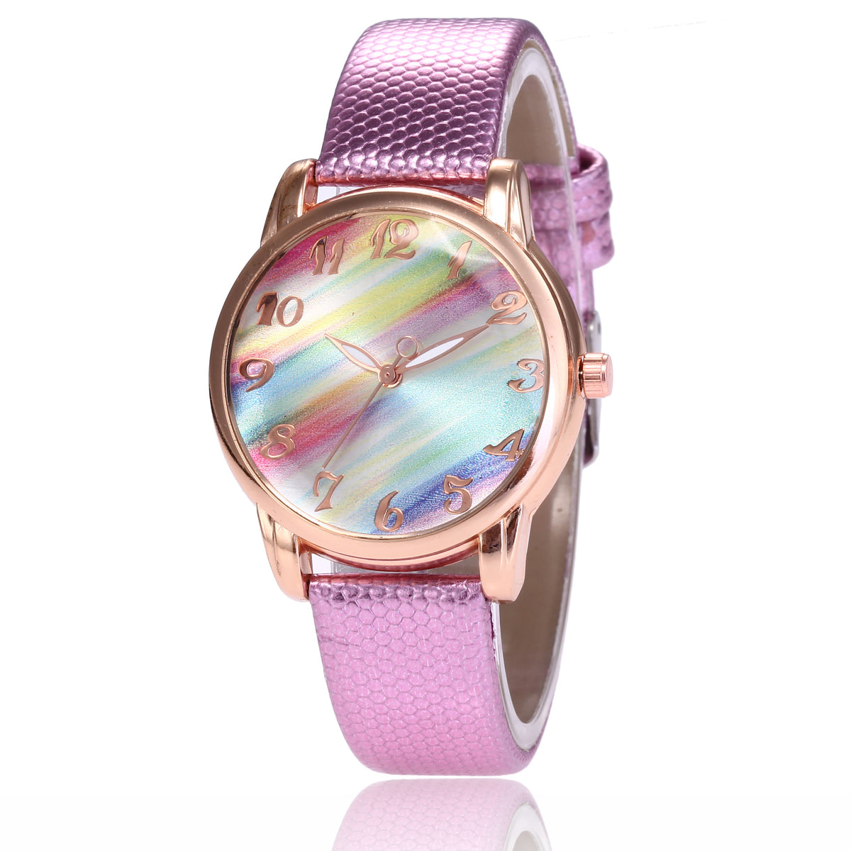Trendy et fashionable Rainbow Face Women's Watch