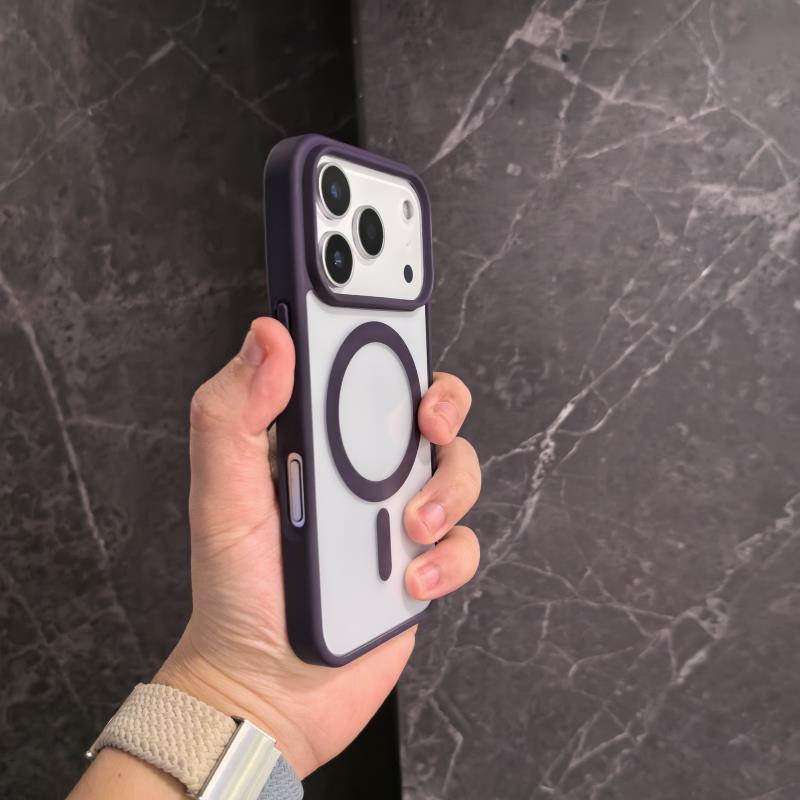 Boîtier de téléphone non jaune Transparent magnétique ultra-mince Protection anti-goutte