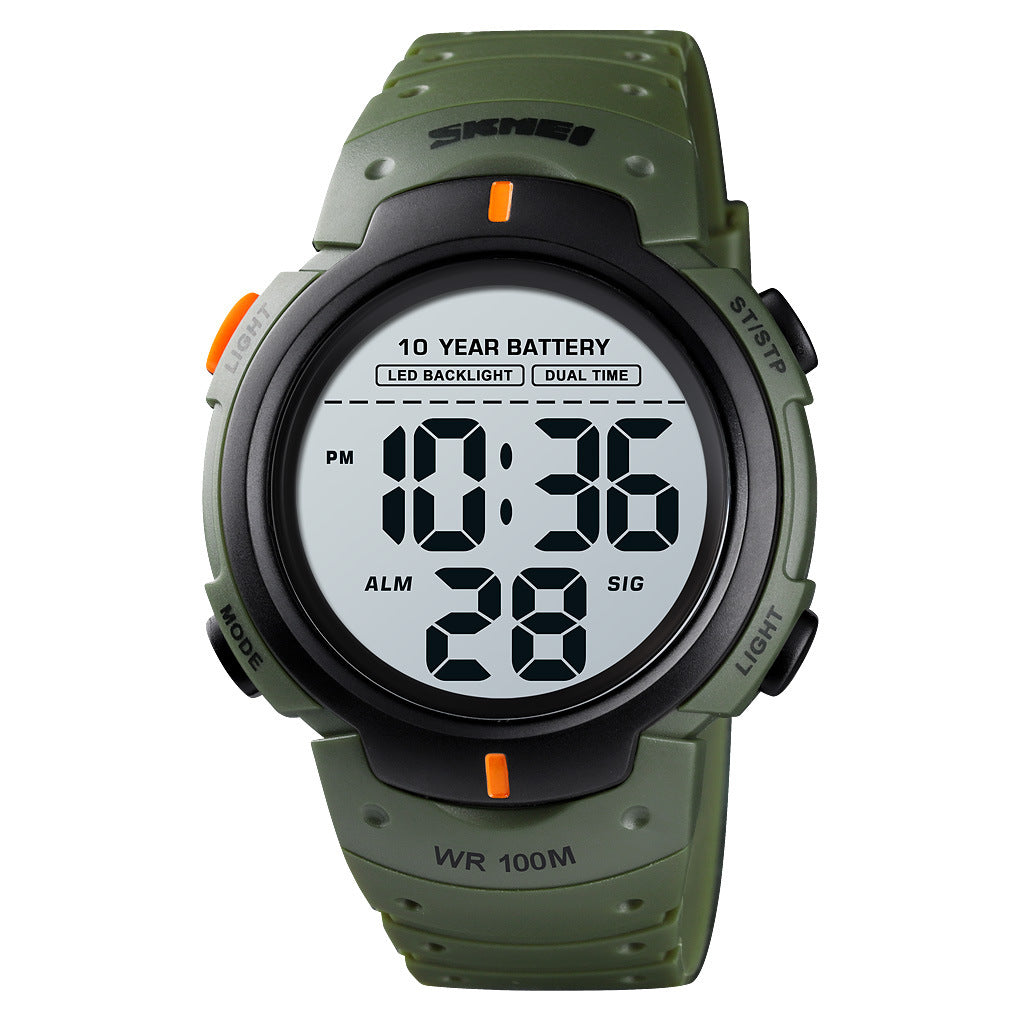 Homme Waterproof Outdoor Sports Multifonctionnel Led Electronic Watch