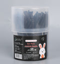 Double-bouteille coton écouvillonnage-noir-100 bâtonnets-1 boîte