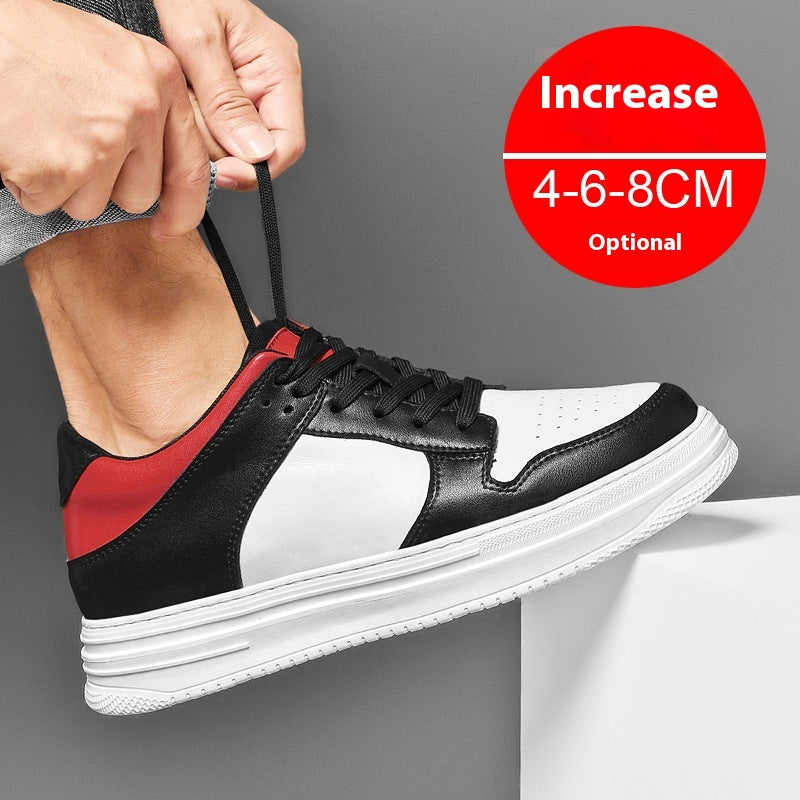 Été Invisible Hauteur Augmentation Chaussures Homme 8cm Respirant Platform Sports