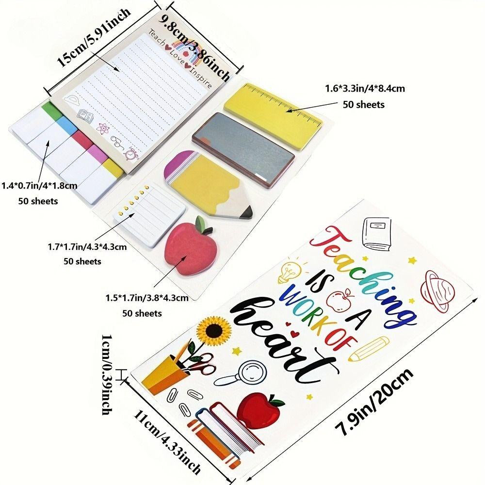 Post-it Note Set Cartoon Formed Sticky Notes pour les étudiants et l'étude de bureau Self-pickup onl
