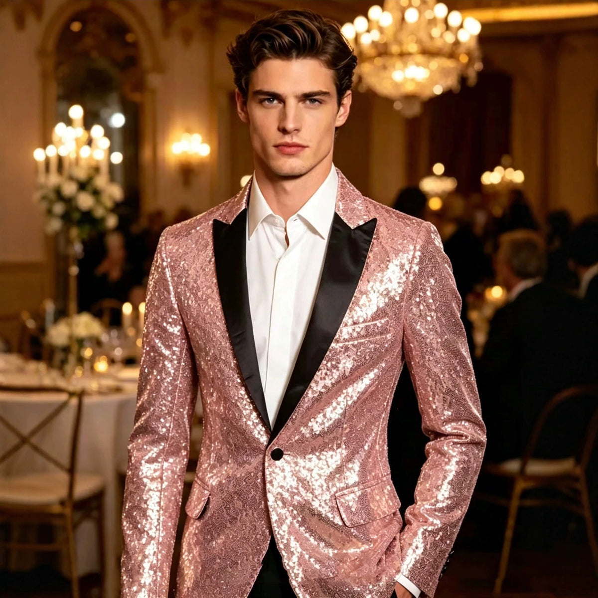 Sparkling scène performance Nightclub style costume et Gown