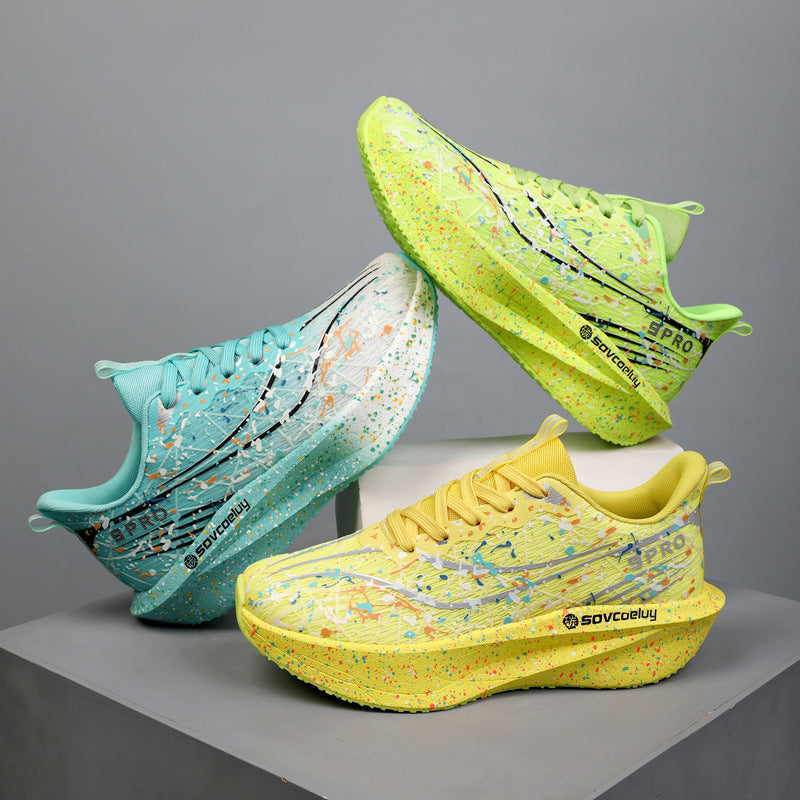Marathon Running Carbon-Plate Noctilucent Mode Sneakers