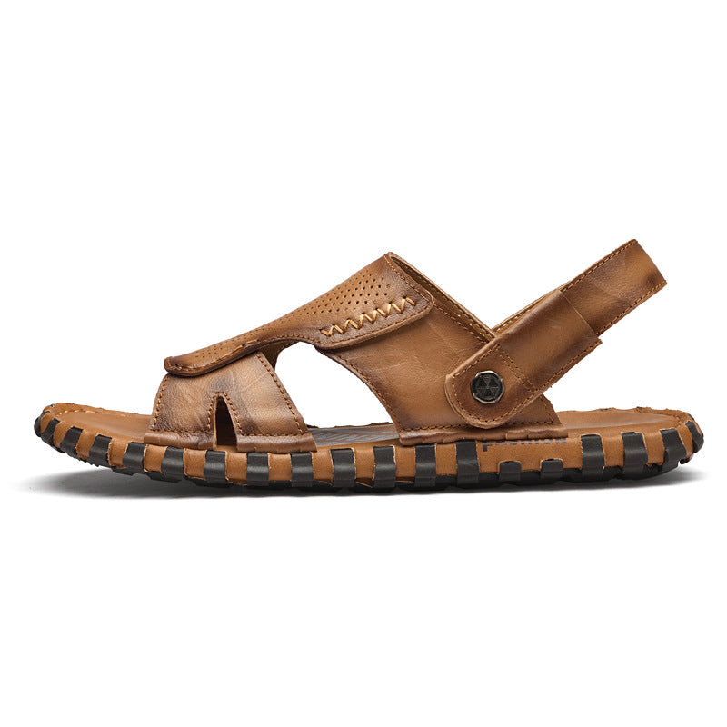 Pantoufles en cuir Casual Outdoor Beach