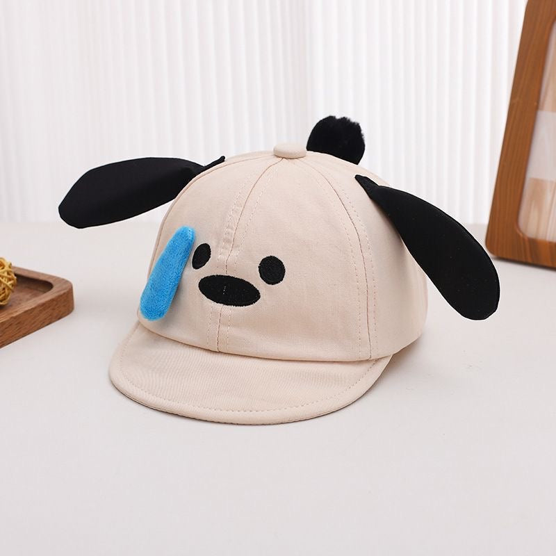 Bébé trois dimensions Puppy à oreilles draconiennes Soft Brimmed Baseball Cap Cute Cartoon Crying