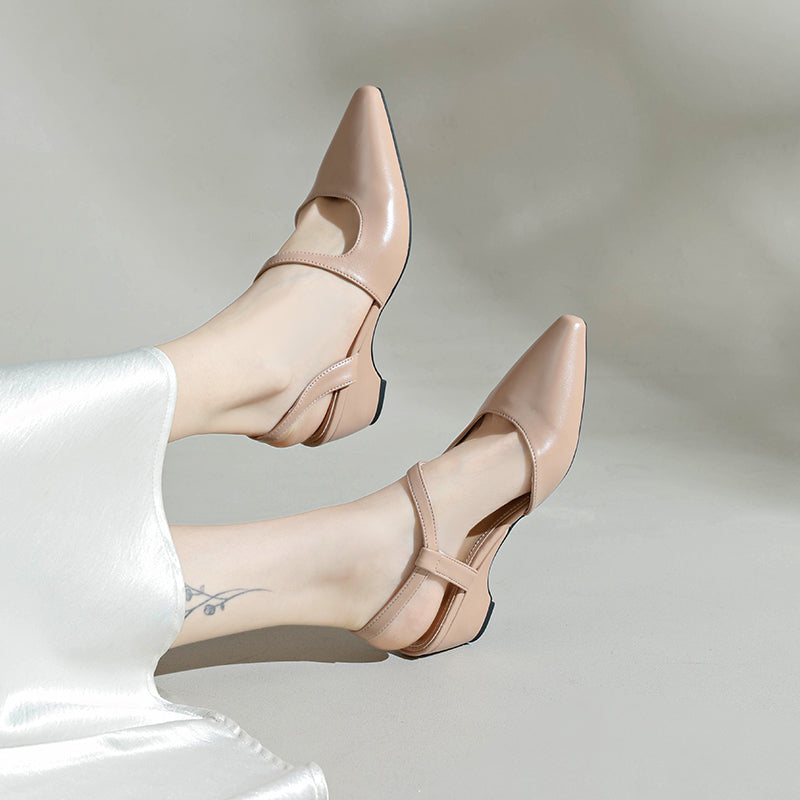 Block Heel Mary Jane Sandals pour femmes