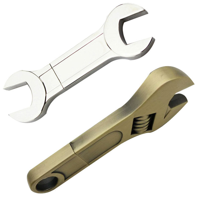 Metal Wrench U Disk Enterprise Business Conference Cadeau Double-tête Plum Blossom Activit