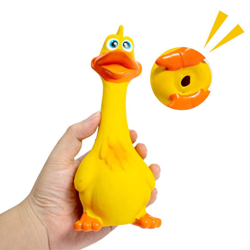 3pcs Latex criant jouets de poulet Eco Friendly TPR Pet Squeaky Dog Interactive Play Chew T