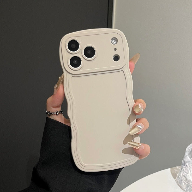 Boîte de téléphone à grande vague liquide couleur de bonbons