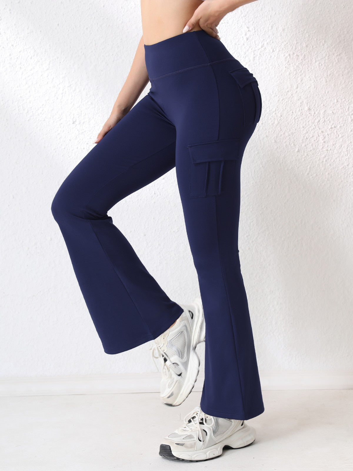Leggings de Bell-Bottom Sport populaires avec des poches