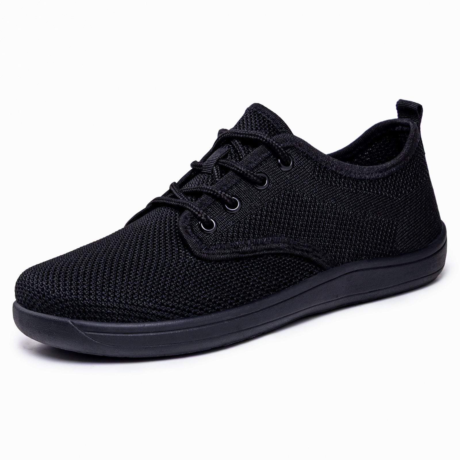 Chaussures Casual Solid Color Flyknit Breathable Large Toe Box