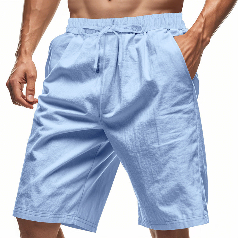 Short homme Summer Thin Beach Casual Loose Short cinq points Homme's Outer Wear