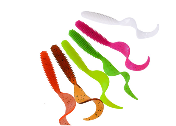 En plastique souple artificiel Isca Pesca Tail Protein Grub Lure Pêche Worm Moggot Grub Lure Ba