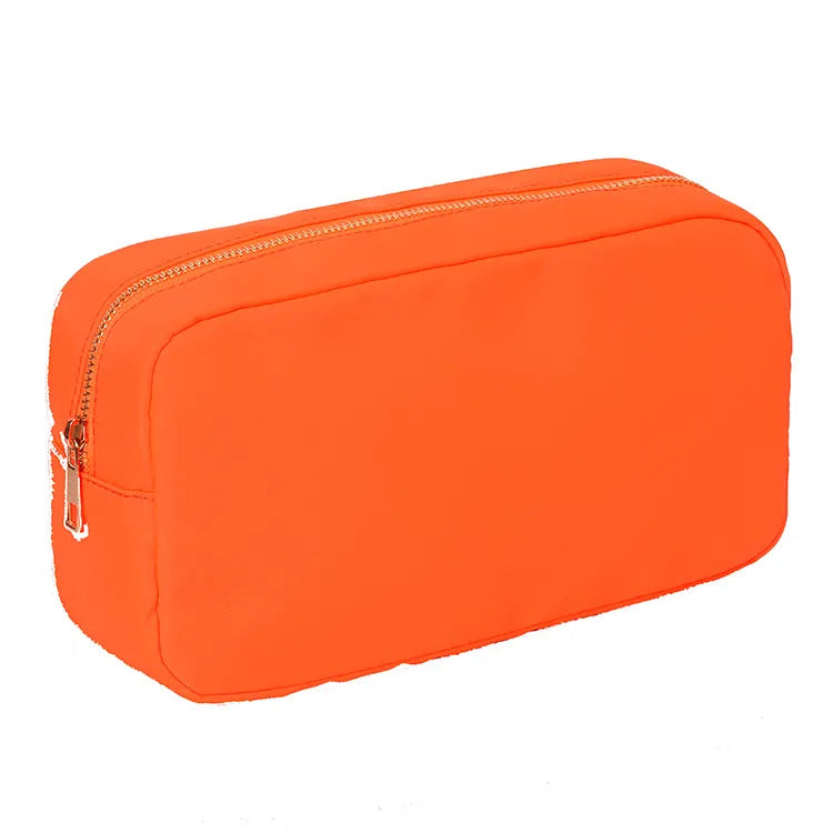 Sac de maquillage en nylon imperméable à l'eau à grande capacité