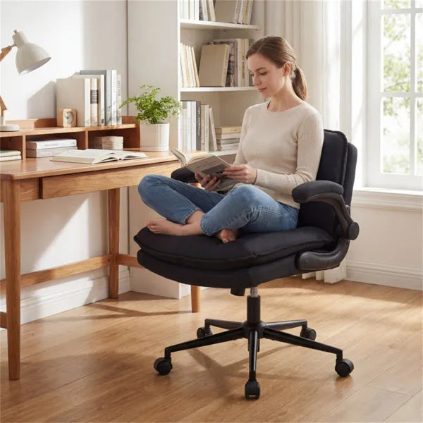 Chaise croisée Criss avec bras rabattus