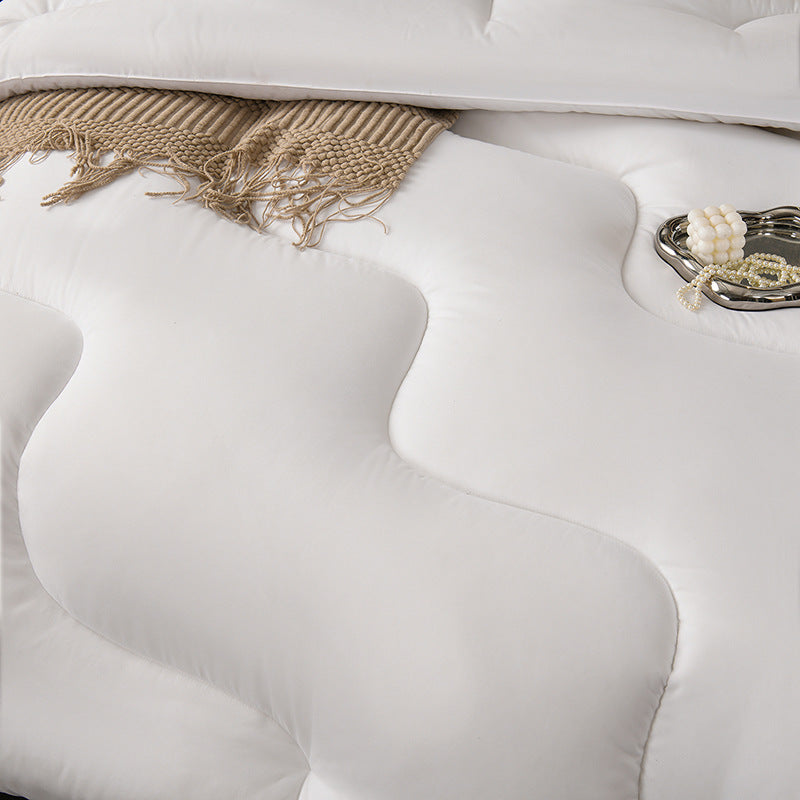 Insert de duvet à motif d'onde de couleur solide