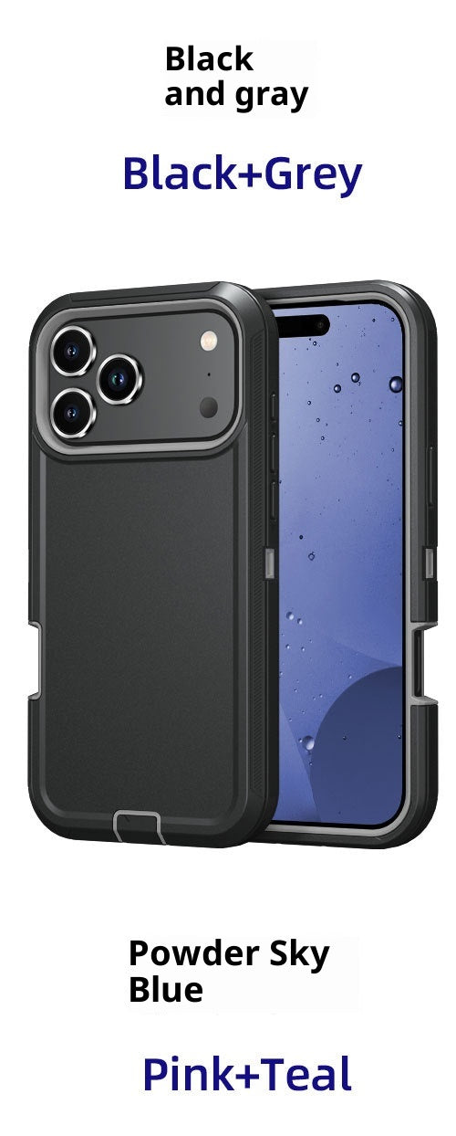 Applicable à 17promax Robot Trois-Proof Robot Solid Color Phone Case