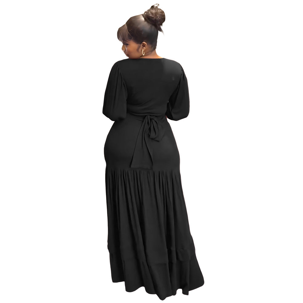 Short top casual haute taille jupe commute style deux pièces ensemble