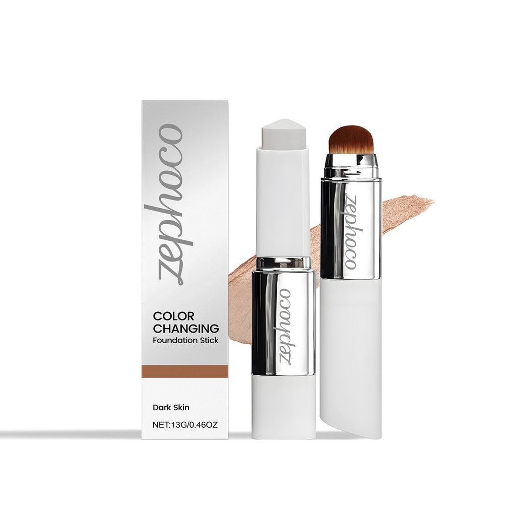En stock 2-en-1 Stick de la Fondation de changement de couleur avec Fondation d'hydratation liquide et brosse