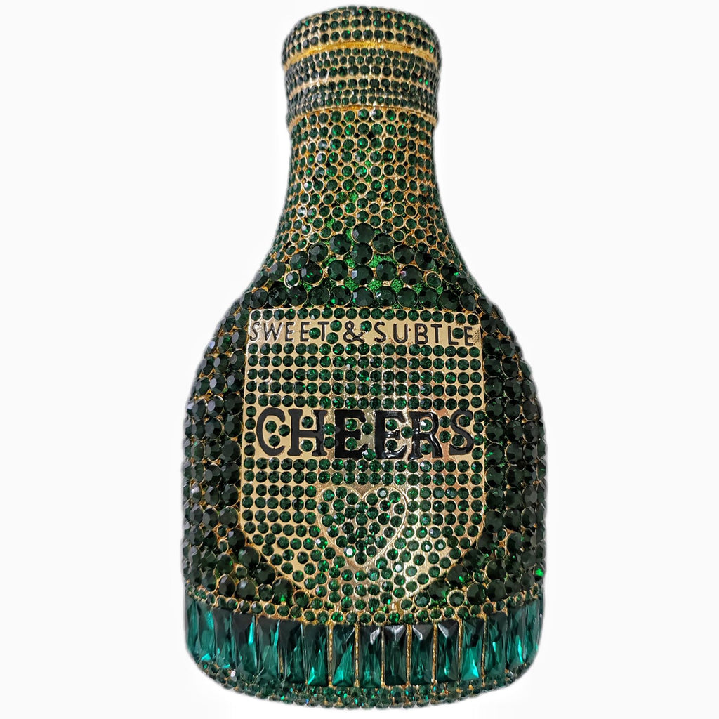 Bouteille de Champagne Strass Soir Clutch Sac Femme