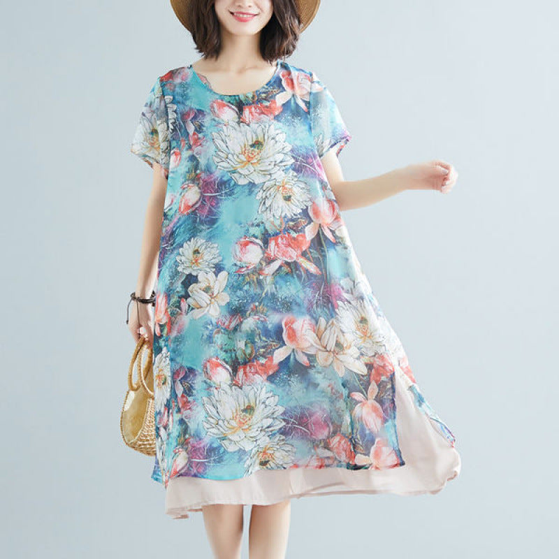 Robe de mousseline femme plus grande