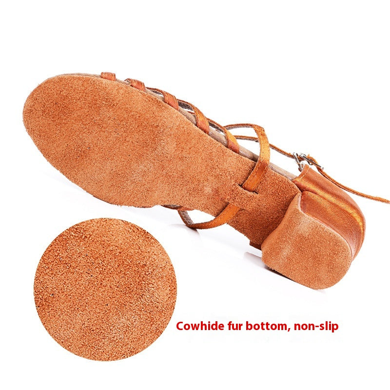 Enfants Latin Danse Chaussures Plat Talon Soft Bottom