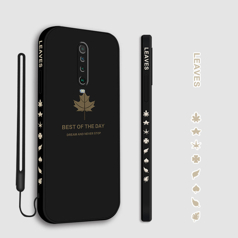 Personnalité et créativité Lanyard à coquilles de feuille d'érable ultra-mince givré