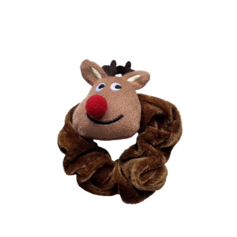Père Noël Tête de caricature Coiffure en wapiti