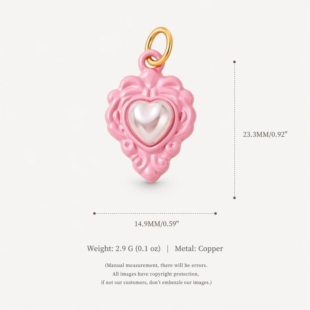 Pendentif coeur aimant Shell et accessoires Boweveryday