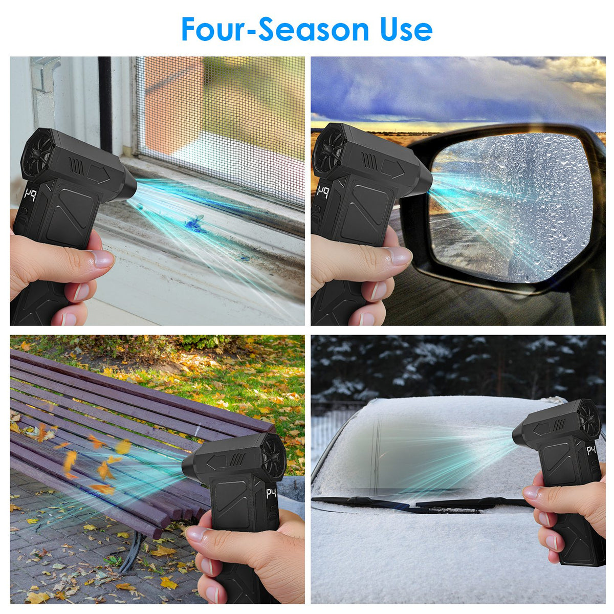 1Pc Compressed Air Duster with LED Light Vacuum Cleaner Max 160000RPM Speed for PC Keyboar