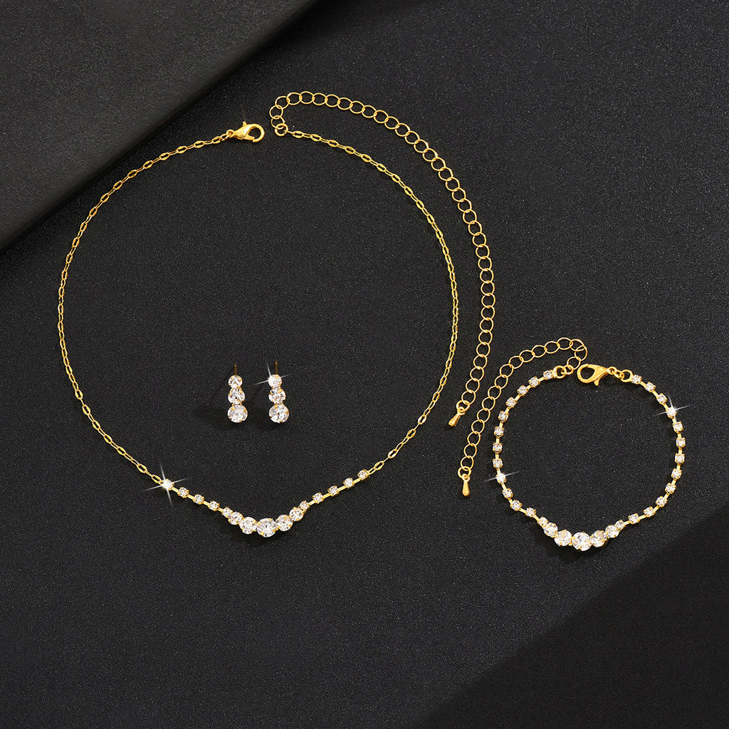 Collier à chaîne en strass brillant