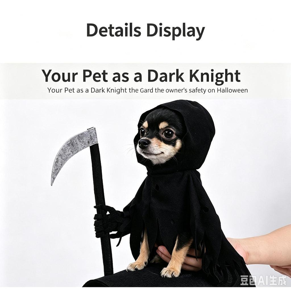 Chien Dark Harvest Costume de transformation chevalier Costume de chat Halloween Costume drôle Cat Cut