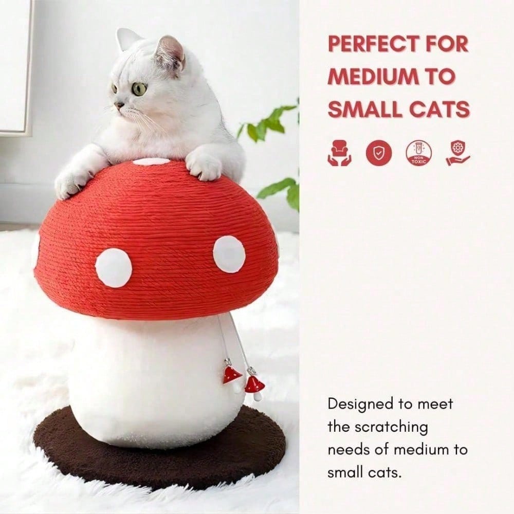 Mushroom Cat Scratching Post Design unique