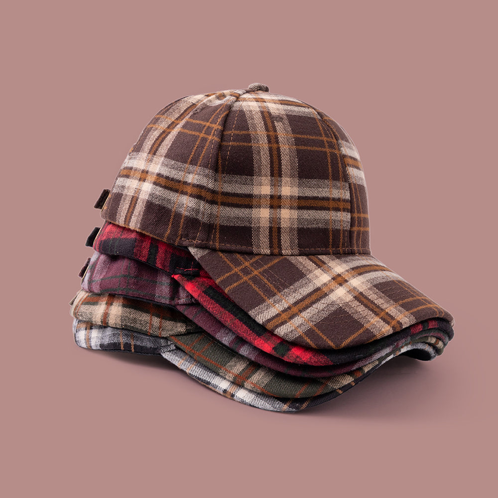 Retro British Style Knit Casquette de baseball pour l'automne Et l'hiver