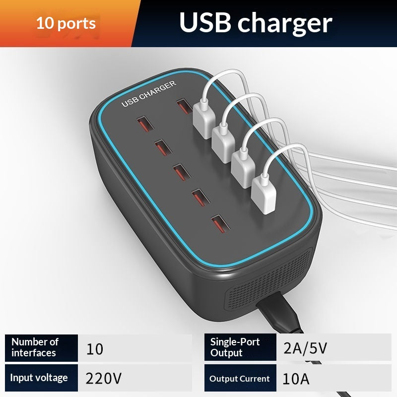 Chargeur USB multi-port universel pour téléphones portables