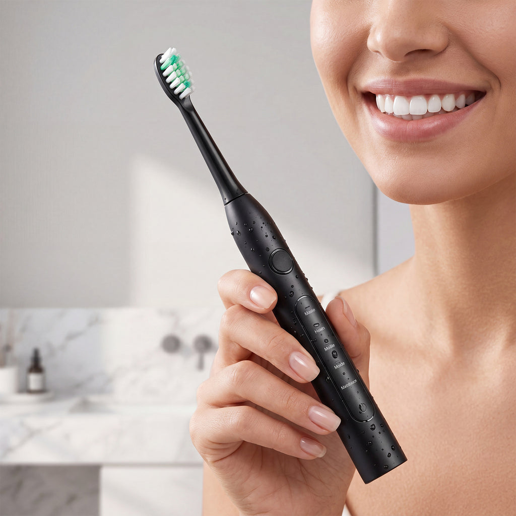 CH-926 Brosse à dents électrique blanche avec 2 têtes de brosse