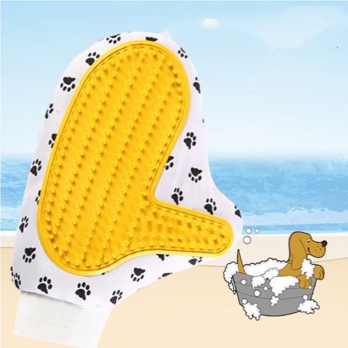 Pinceau pour chien Silicone Gant Deshedding Gentle Efficace Grooming Cat Gants pour chien Bain Pet Clean