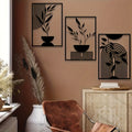 Minimalist Résumé Art métal mural Decor