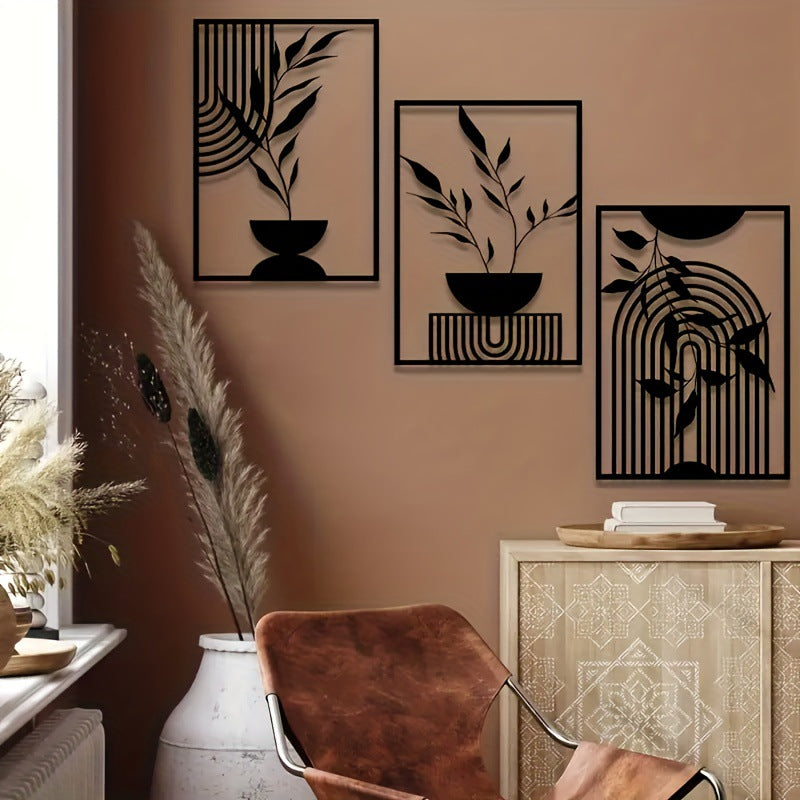 Minimalist Résumé Art métal mural Decor