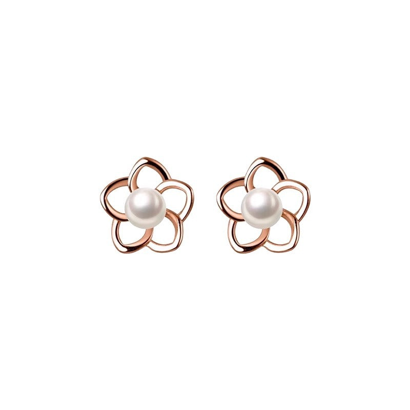 Boucles d'oreilles élégantes et sophistiquées à pointes de fleurs